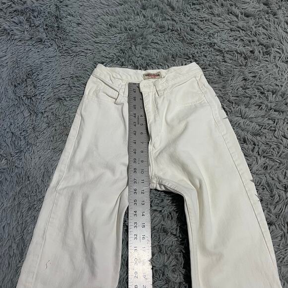 Vintage 1980s/ 1990s Denim White Guess Jeans Mom XS Grunge USA Made - Picture 8 of 14
